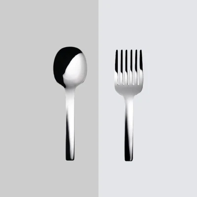 Alessi Tibidabo Spoon & Fork Servers - Image 1 of 4