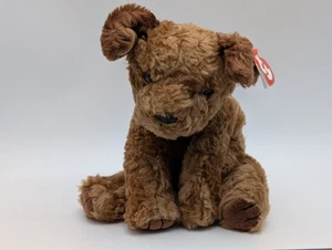 Ty Classic Chips Dog Plush Brown 8 Inch 1996 Stuffed Animal Toy - Picture 1 of 11