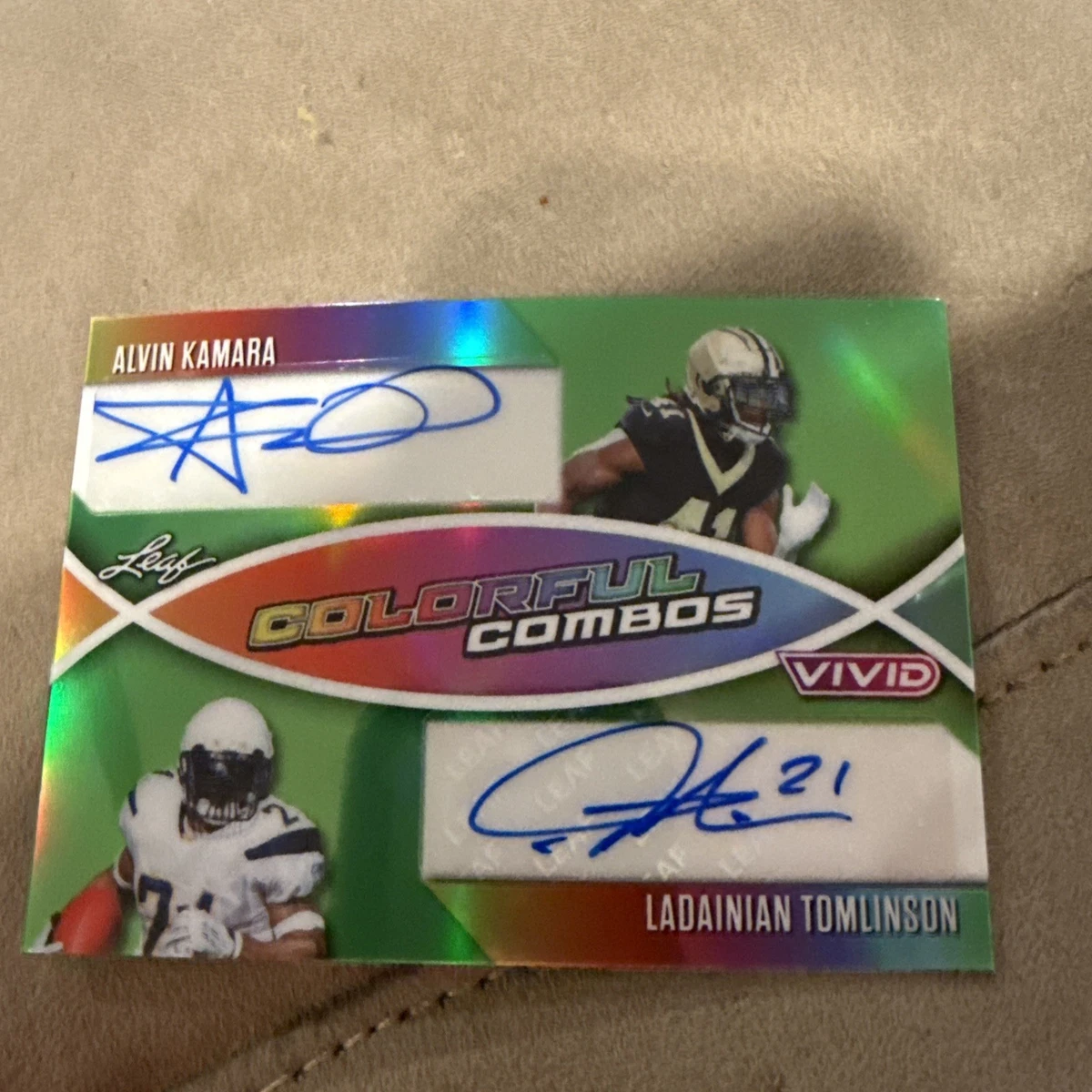 LaDainian Tomlinson Autographed Football Trading Card Singles for