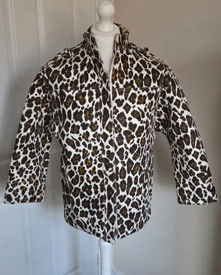 Stella McCartney Women's Leopard Cocoon linen Jacket - Image 1 of 4