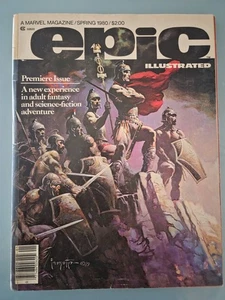 EPIC ILLUSTRATED MAGAZINE #1 SPRING 1980 MARVEL PREMIERE ISSUE! FRAZETTA COVER - Picture 1 of 2