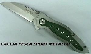 COLTELLO COLLEZIONE VIRGINIA 8,5 CM IMPUGNATURA alluminio VERDE MILITARE VI 3341 - Imagen 1 de 1