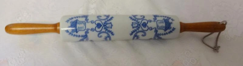 Rodillo de gres esmaltado vintage para cocinar hornear Foto 1 de 4