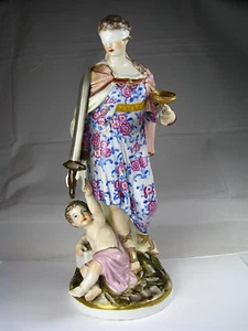 KPM PORCELAIN FIGURINE GODDESS FEMIDA CHERUB by Krister Waldenburg Germany c1904 - Picture 1 of 12