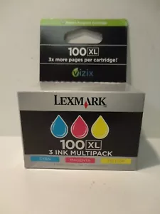 Lexmark 100 XL Color - 3 Ink MULTIPACK (600 pages x 3) - Picture 1 of 4