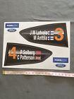 Official Ford World Rally Team Sticker Set Petter Solberg 4 & Latvala 3