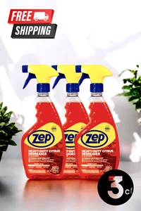 Zep Citrus Cleaner Degreaser 24 oz (3-Pack) – Heavy Duty Grease Remover - Picture 1 of 6