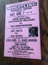 RARE ORIGINAL VINTAGE SHEEPHERDERS WRESTLING POSTER  SARASOTA,FLORIDA 14inx 22in