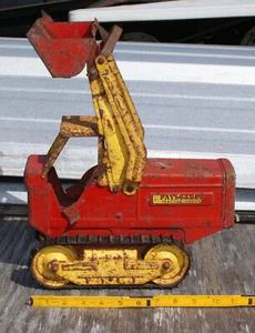 1959 Nylint #3100 Red Pressed Steel Hough Payloader Front End Loader Tractor Toy - Picture 1 of 8