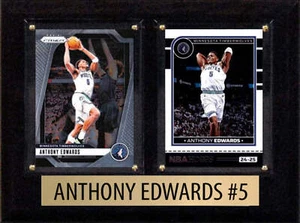 Anthony Edwards Minnesota TimberWolves 2025 2024 2023 Donruss Hoops Karte Plakette - Bild 1 von 4