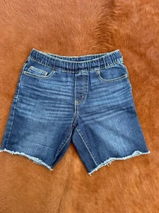 Sonoma Goods For Life Pull On Denim Shorts Girls S Husky Dark Blue Cotton NEW - Picture 1 of 4
