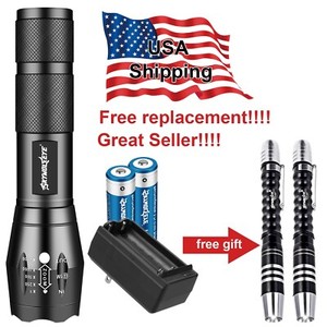 990000LM Super Bright LED Tactical Flashlight Zoom Military Torch Lamp 5 Modes