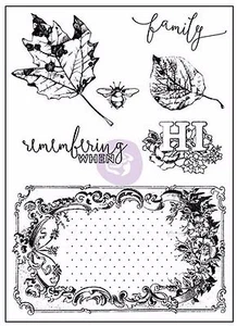 Vintage Emporium Collection Clear Unmounted Rubber Stamp Set Prima 584757 New - Picture 1 of 2