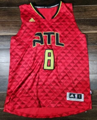 Men Large VTG Dwight Howard #8  NBA Atlanta Hawks Red Jersey  Swingman Adidas - Image 1 of 3