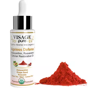 Ageless Defense - Cellular Restorative Serum - USDA Organic - by Visage Pure - Picture 1 of 11