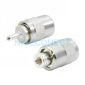 8x PL259 UHF Soldadura Macho Torce Conector RF RG58 RG400 LMR195 RG142 Cable - Imagen 1 de 4