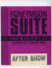 Honeymoon Suite 1986 The Big Prize World Tour Vintage After Show Concert Pass