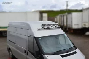 Roof Bar + LEDs For Volkswagen Crafter 2006-2014 Steel Top Spot Lamp Light Bar - Picture 1 of 5