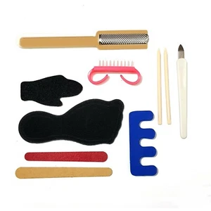 Manicura pedicura set de cuidado de uñas raspador de pies flechas de uñas cinturón de uñas separador de dedos - Imagen 1 de 1