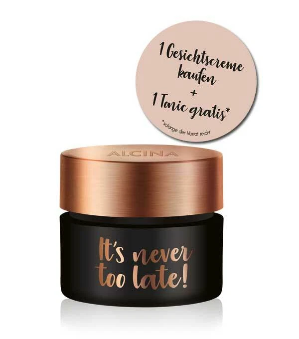 2x ALCINA It's Never Too Late Gesichtscreme 50 Ml