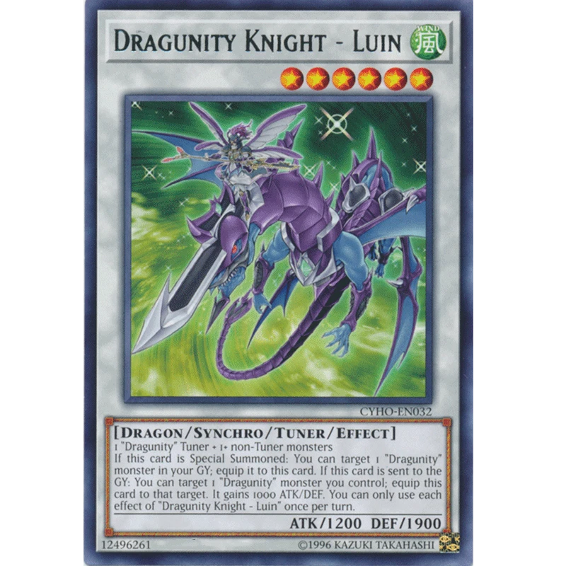 Yu-Gi-Oh! - Dragunity Knight - Luin - CYHO-EN032 - Rare - Unlimited - NM/M - NEW - Image 1 of 1