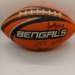 Fútbol americano autografiado de los Cincinnati Bengals principios de la década de 2000 no autenticado - Imagen 1 de 12
