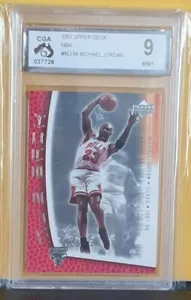 2001-02 cubierta superior Michael Jordan MJ's espalda - Chicago Bulls - grado CGA 9 - MJ56 - Imagen 1 de 1