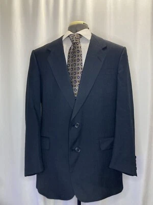 Blazer Christian Dior Para Hombres 42R 46" Abrigo Deportivo Traje Chaqueta Azul Marino 2 Botones EE. UU. Foto 1 de 4