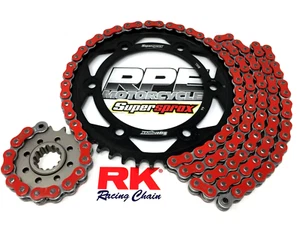 Red 2001-06 Suzuki GSXR1000 RK GXW 530 16/43 Quick Accel Chain and Sprockets Kit - Picture 1 of 4