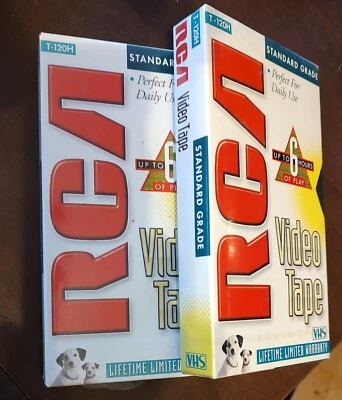  RCA VHS Vintage Sealed Blank tapes up to 6hrs of play - Image 1 of 2