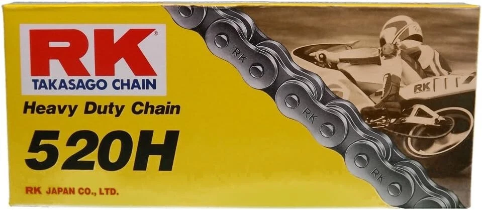 BRANDED RK Racing Chain M520HD-120 520 Series 120-Links Standard Non O-Ring Chain