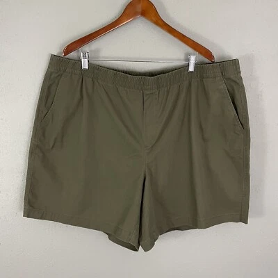 Pantalones cortos Lands End para mujer de sarga de algodón talla grande 26W verdes bolsillos tiro medio Foto 1 de 4