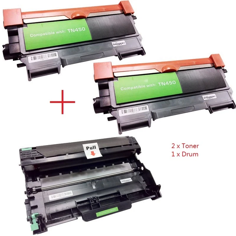  2TN450+DR420(2TONER&1DRUM) NON-OEM for Brother MFC-7360 MFC-7460 DCP7060 TN420 - Image 1 of 1