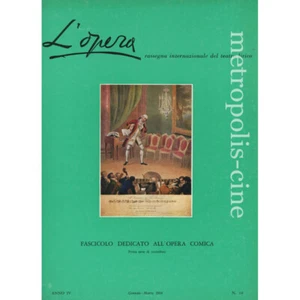 L'opera rassegna internazionale del teatro lirico Gennaio Marzo 1968 - Picture 1 of 1