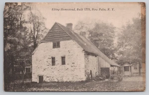 New Paltz NY Elting Homestead Dutch Stone Colonial House Built in 1735 Postcard - Picture 1 of 5