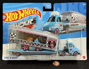 Hotwheels Truck & Trailer Super Rigs - DINE 'N DASH - Tooned - Picture 1 of 4