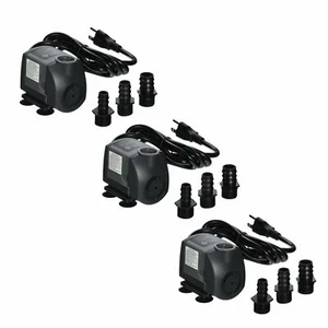 3er Pack 260gph Tauchpumpe Aquarium Tank Powerhead Brunnen Wasser Hydrokultur - Bild 1 von 5