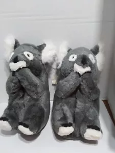 New! Koala Plush Indoor Slippers Size Lg Fits US Size 9-10  - Picture 1 of 2