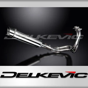 KAWASAKI KLE650 VERSYS 2007-14 FULL EXHAUST 350mm STAINLESS ROUND BSAU SILENCER - Picture 1 of 4