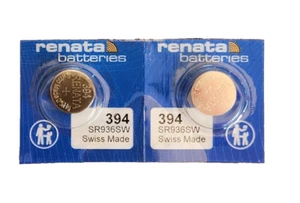 2pcs x Genuine RENATA 394 - SR936SW SilverOxide1.55v Batteries - Picture 1 of 1