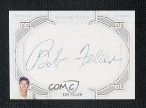2020 Topps Definitive Collection Cut Signatures 1/1 Bob Feller Auto HOF 0fo5