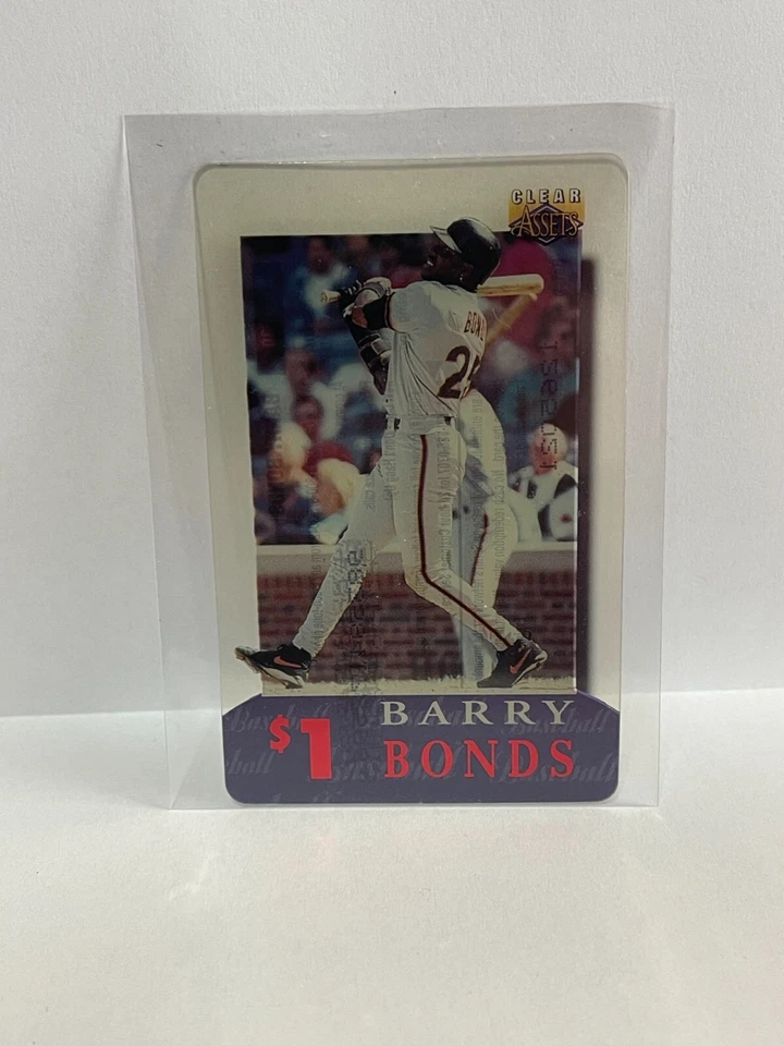 1996 Clear Assets $1 Phone Cards -  Barry Bonds - Image 1 of 1