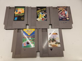 Lot of 5 Nintendo NES cartridges Skate or Die 1 & 2, Jackal, Sports
