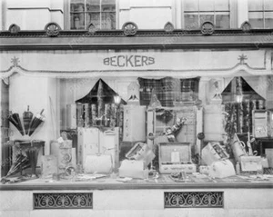 Beckers Store Front Window 1940's Classic 8 by 10 Reprint Photograph - Picture 1 of 1