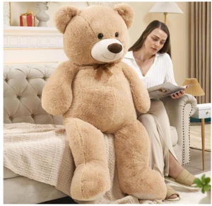 51 inch Big Teddy Bear Cute Giant Stuffed Animals Soft Plush Toy for Girlfriend - Picture 1 of 7