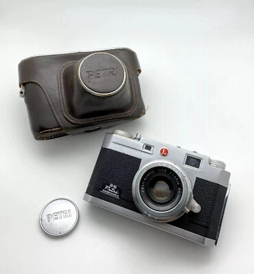 Lente Super 4,5 cm F2,8 corregida de color para cámara telémetro Petri 35 mm vintage Foto 1 de 4