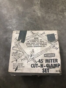 Vintage Craftsman 45 Grad Gehrungsschnitt-N-Klemme Set Nr. 9-66614 mit Karton offener Karton - Bild 1 von 7