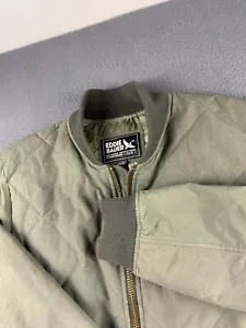 Eddie Bauer Jacket Mens M Green 1936 Skyliner Model 650 Goose Down Puffer Bomber - Picture 1 of 16