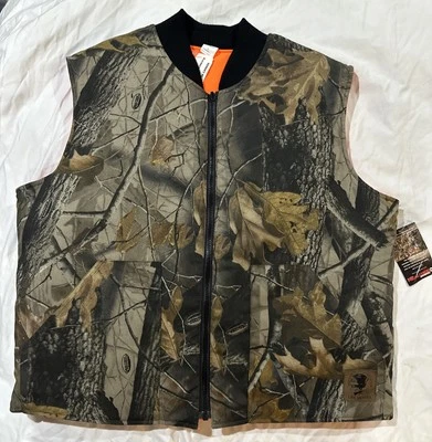 Realtree 20-200 Hardwoods Hunting Vest Mens Large Camo Orange Reversible NWT - Image 1 of 4