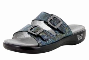 Alegria Jade Pantoletten Sandalen Glitzer Glam verstellbare Riemen Schnalle EUR 41 US 9,5 - Bild 1 von 11